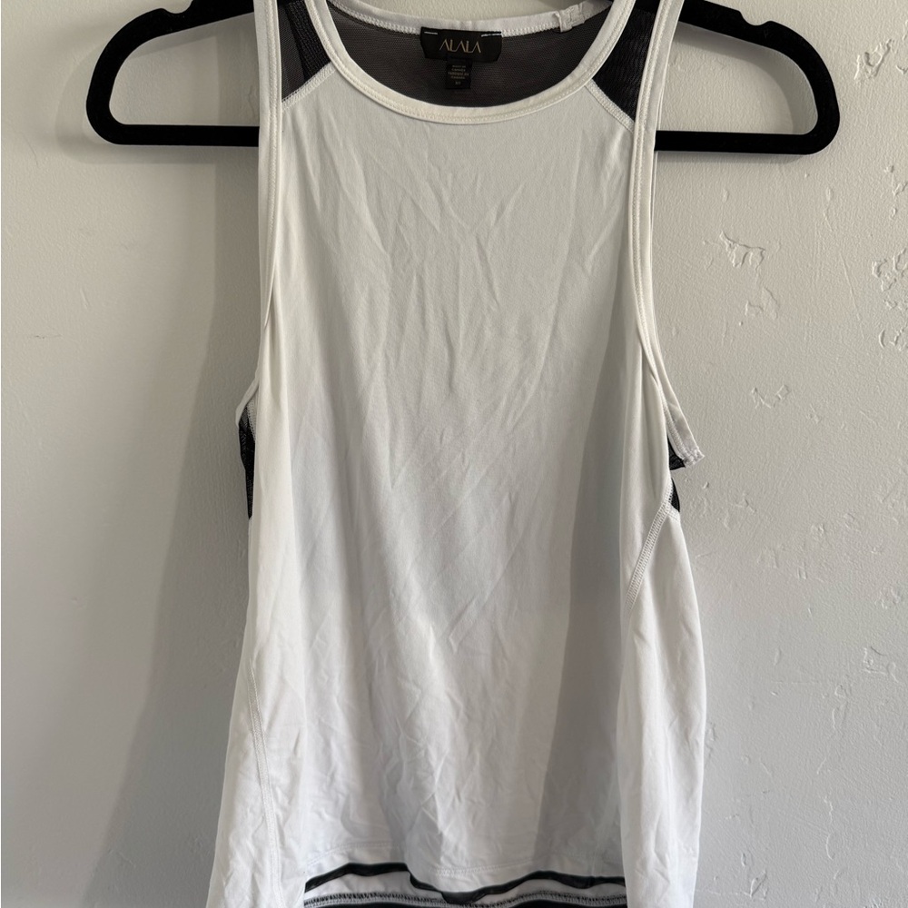 ALALA Women's White Tank Top sz x-small